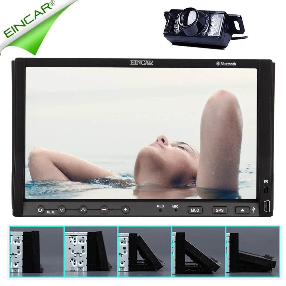Sale Music Radio 8GB GPS Map MP3 PC Logo Car DVD Player AMP SD 2 Din Autoradio Receiver Stereo In Deck Navigator CD 3
