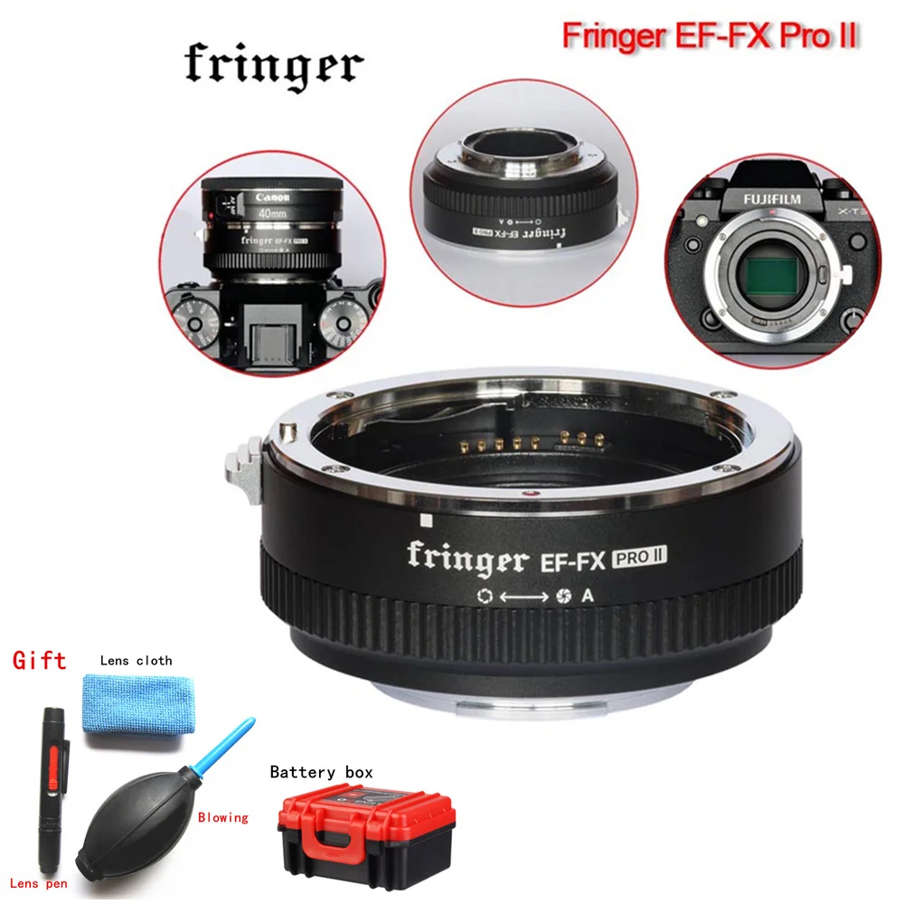 Адаптер автофокуса Fringer для Fujifilm крепеж объективов Canon EF совместимый с 1 5 9 PRO 2