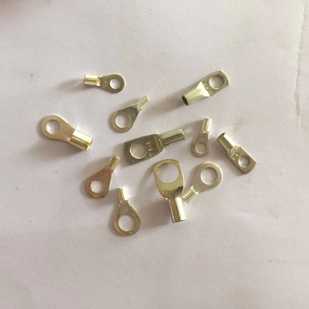 

100P copper terminals SC6-6 SC6-8 copper nose Copper cable terminal Copper tin plated terminals
