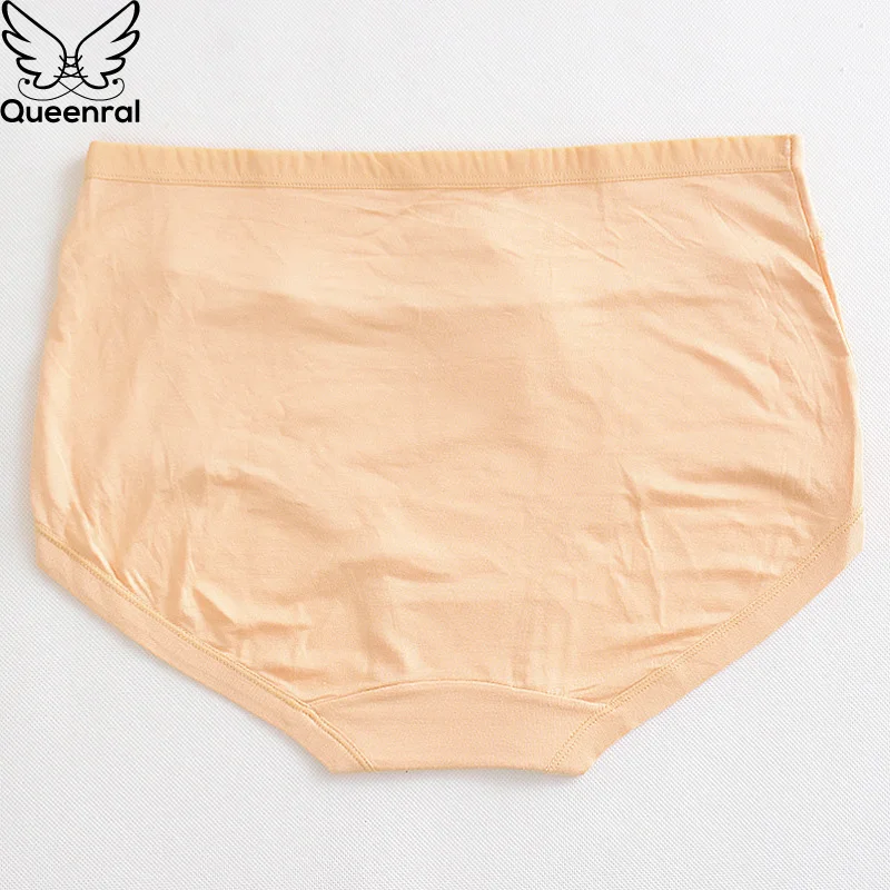 Queenral хлопковые трусы для женщин Большие размеры L XL XXL XXXL XXXXL середины талии