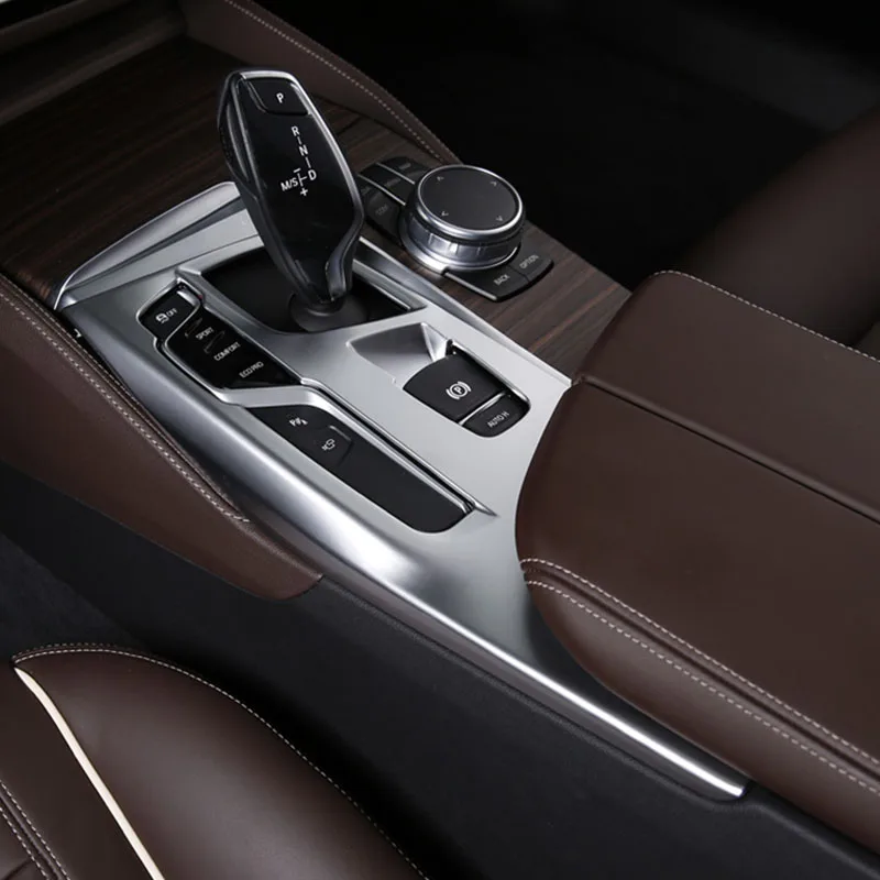 

Chrome ABS Center Gear Shift EPB Panel Cover Trim For BMW 5 Series G30 G31 17-18