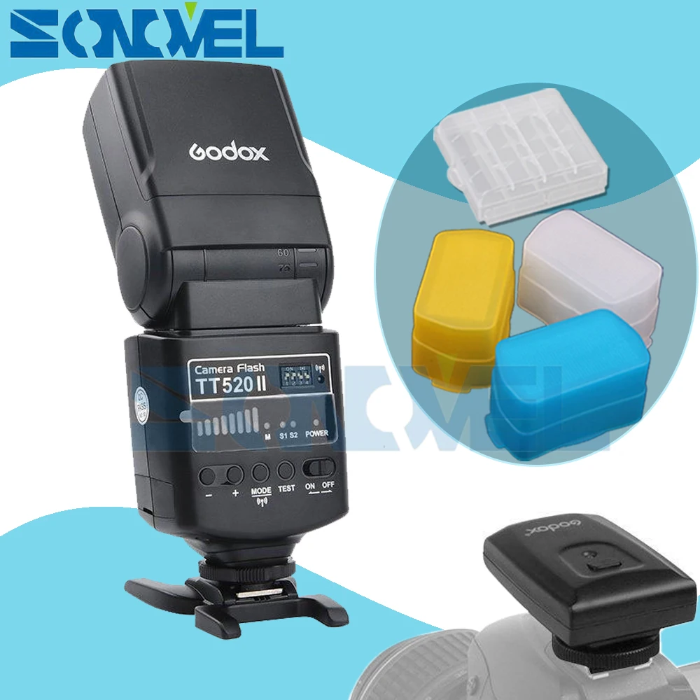 Вспышка GODOX TT520II TT520 II для Nikon D7500 D7200 D7100 D5600 D5500 D5300 D3400 D3300 D810a D750 D610 D500 D5 D4s DF|speedlite for