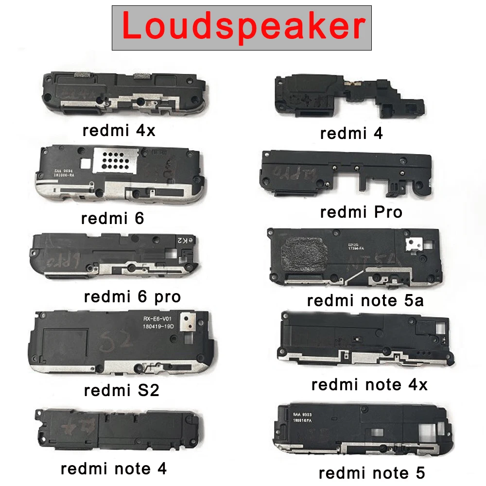 Original Loudspeaker For Redmi note 4 6 S2 4x 5 5A Pro Mobile Phone Loud Speaker Sound Buzzer Ringer Flex Cable Repair Part | Мобильные