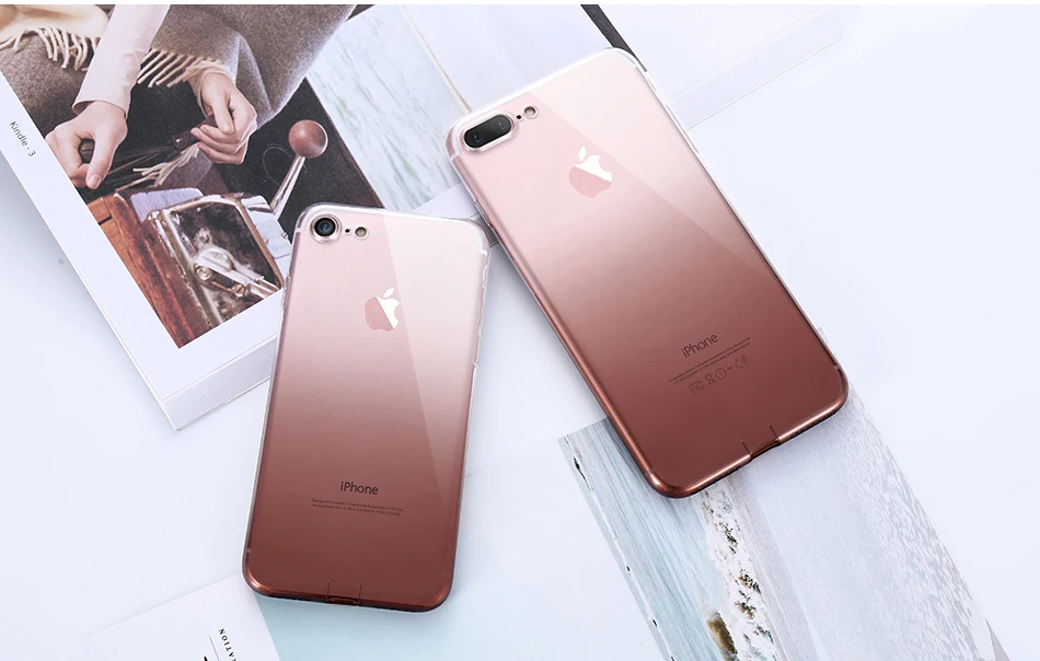 FLOVEME Gradient Phone Case For iPhone 7 6 6S Plus 5 5S SE Luxury Silicon Soft TPU Thin Back Cover For iPhone 5 6S 7 Plus Cases (12)
