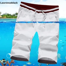 Хлопковые шорты мужские летние повседневные шорты Бермуды мужские шорты для фитнеса модные джоггеры однотонные короткие брюки, большой размер 583