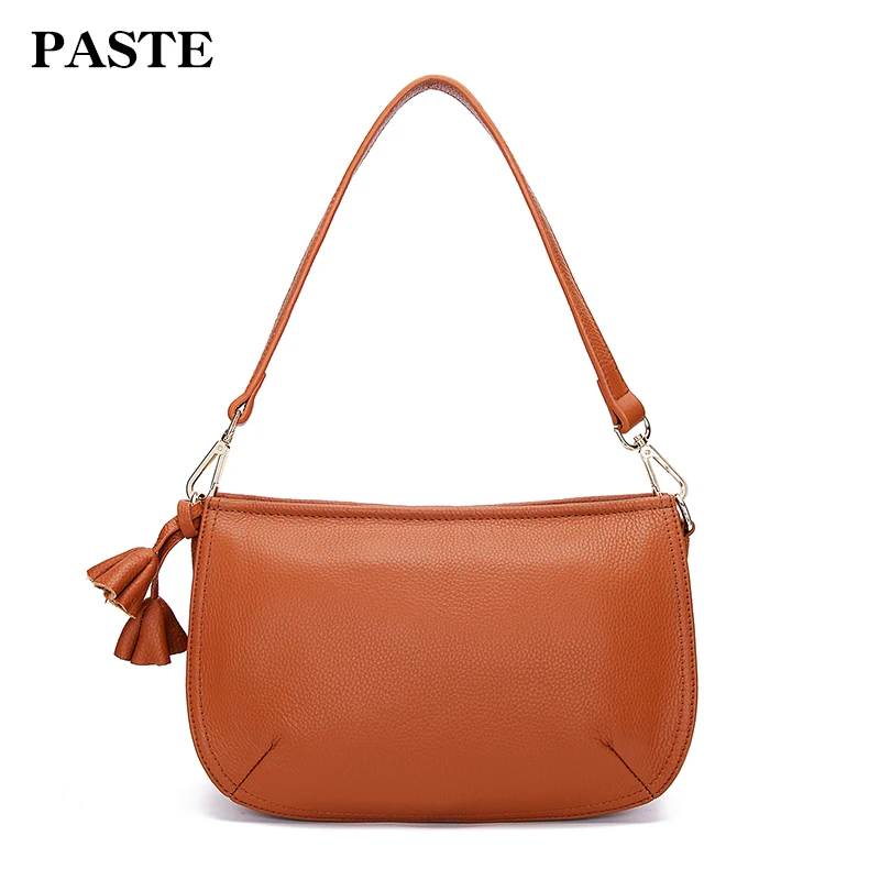 

PASTE Female First layer cowhid Totes Women Shoulder bag Leather Messenger Bags fashion Satchel bag Handbags Crossbody bags