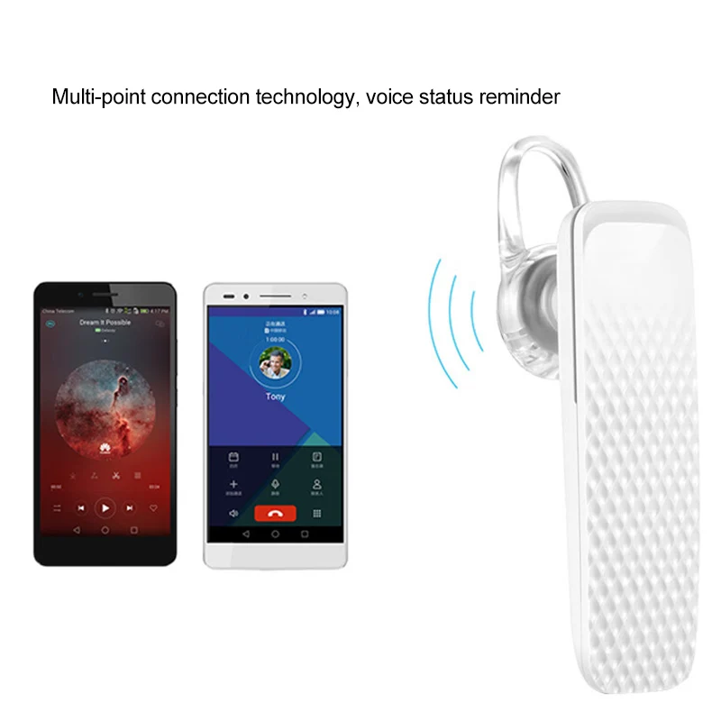 Huawei Headset Bluetooth 4 1 AM04S Bussiness Earphone Handfree DPS HD Sound Quality for Huawei P12 P10 Mate 9 Honor V10 iphone X