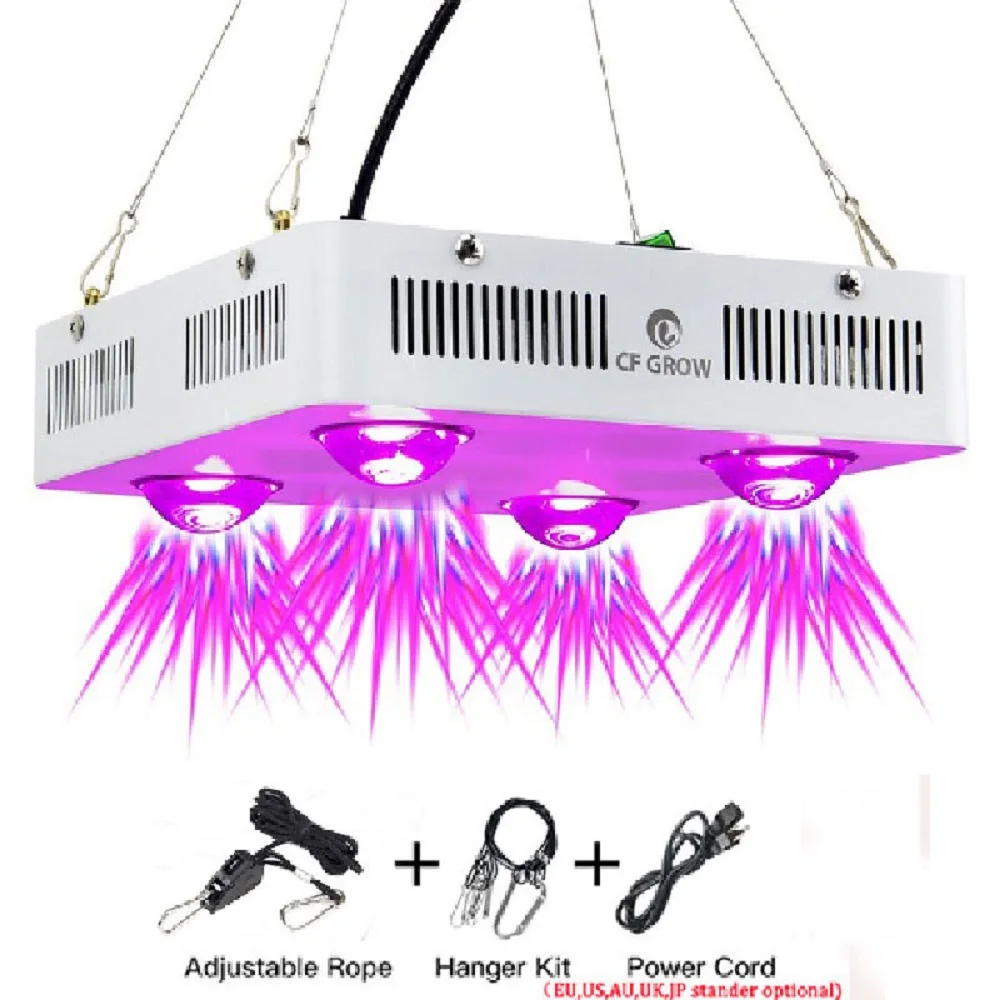 CF светодиодный светильник для выращивания полный спектр 600 Вт полный спектр COB светильник светодиодный светильник для выращивания растений в помещении и на открытом воздухе гидропоники для теплицы