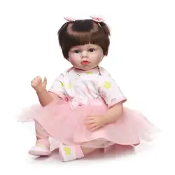 Силиконовые куклы-младенцы Reborn Kawaii сопровождать Спящая Baby Doll Реалистичного Элегантный Симпатичные принцессы подарок для малышей Brinquedos с