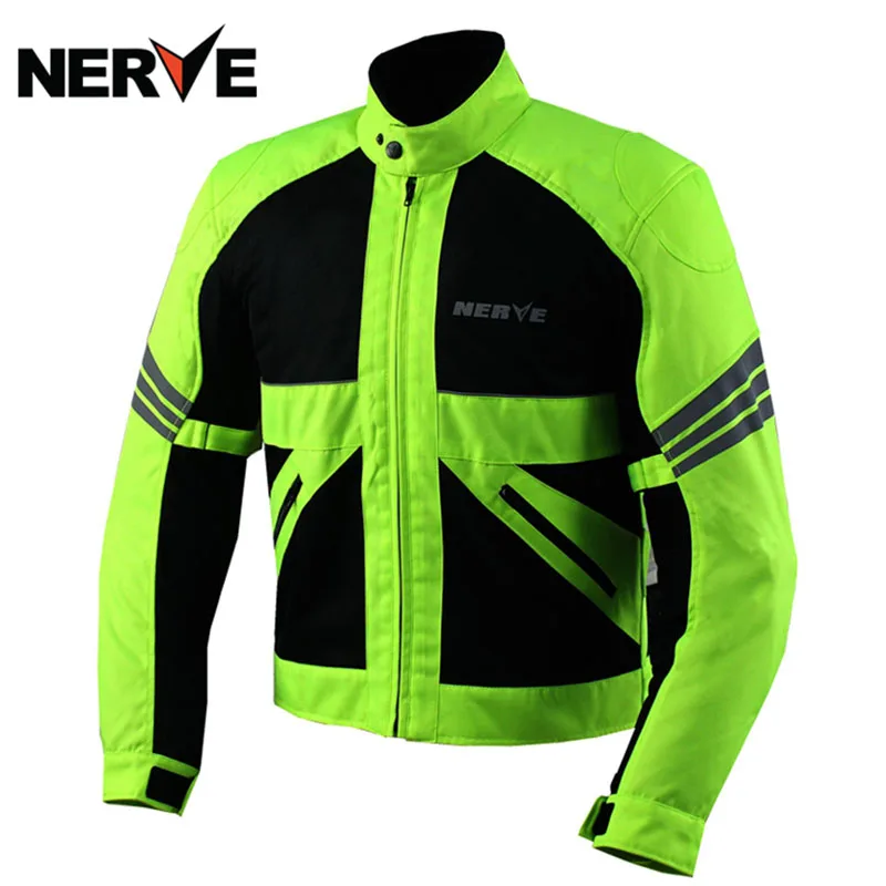 

Safety Reflection Summer Mesh Breathable Oxford NERVE Motorcycle riding clothes Jacket pant Men's Motocross Moto Racing suit