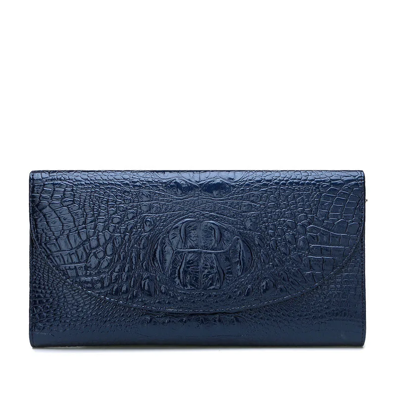 Women's new crocodile pattern handbags Cross-section multi-colored leather handbags Layered leather shoulder bag