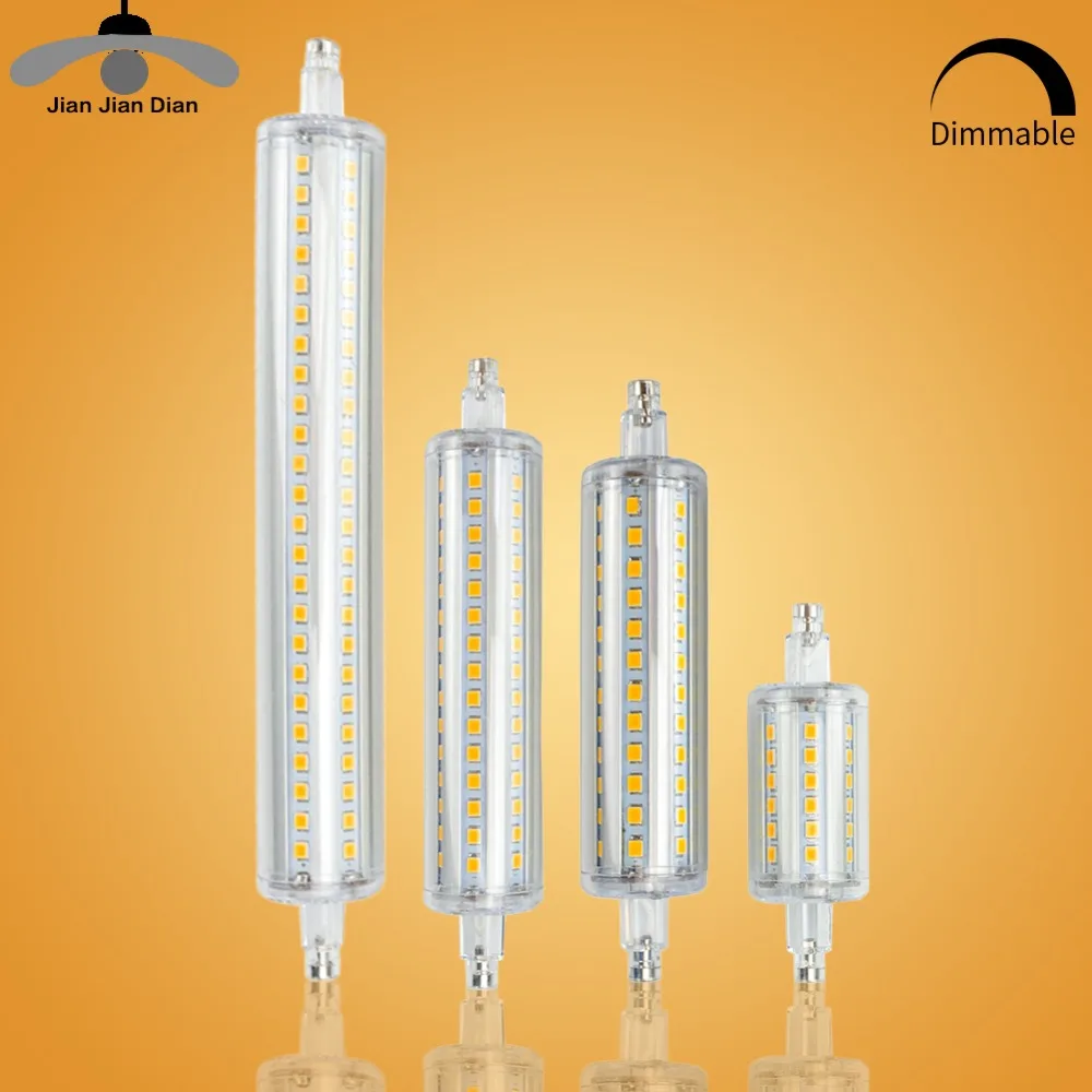 

R7S J78 J118 Led Bulb Dimmable Corn Lamp 78mm 118mm 135mm 189mm Replace Halogen 150W 500W Floodlight Spot Light AC 110V 220V