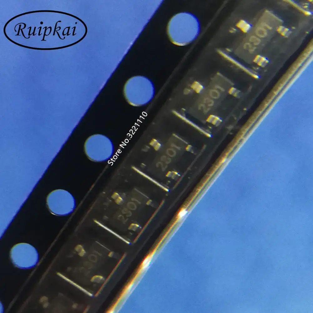 50PCS SI2301 SOT 23 MARKING :2301/A1SHB P Channel Enhancement MOSFET ...