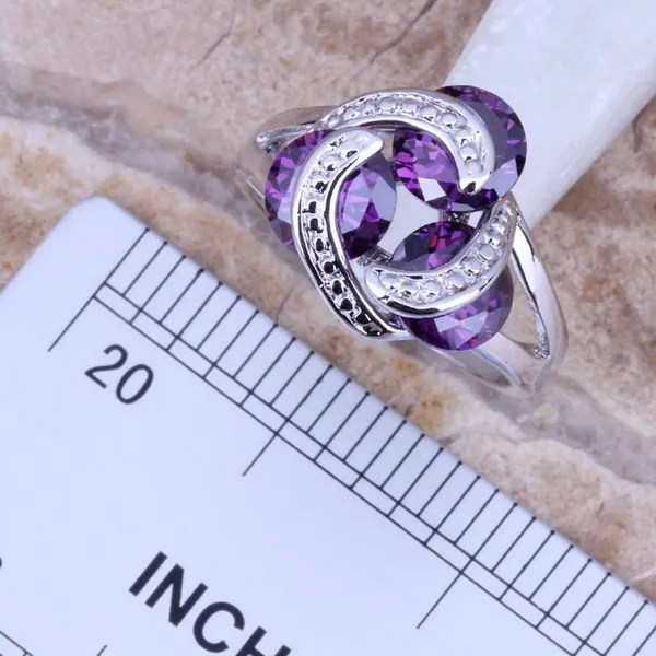 Комплект украшений из серег и кольца с фианитом размеры 6 / 7 8 9 10|silver jewelry set|jewelry