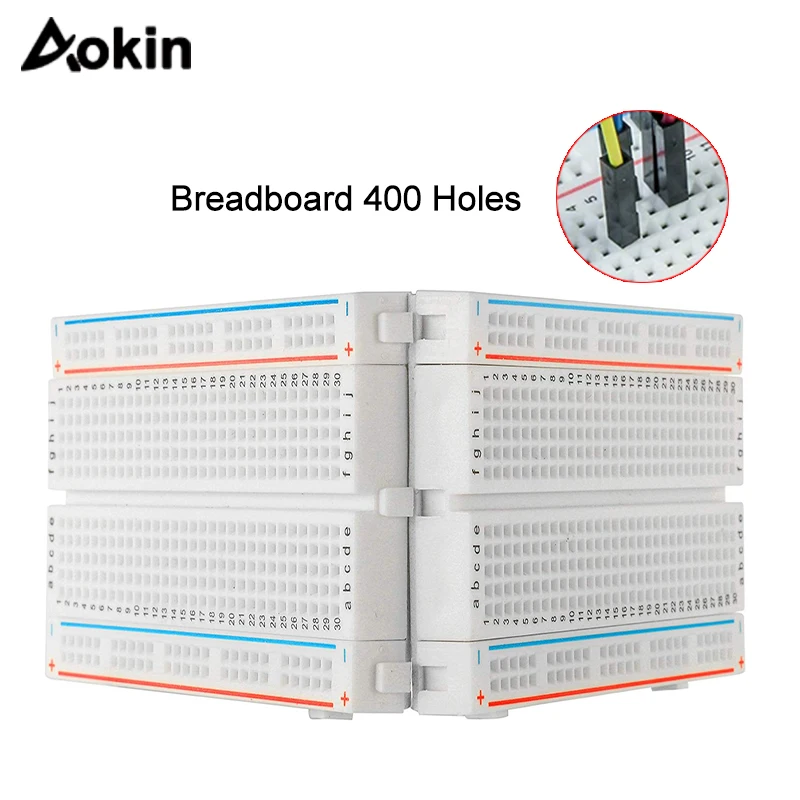 400 holes/tie points Breadboard Solderless Prototype PCB Board 400 Pin for Arduino Raspberry Pi 400 holes/tie points Breadboard Solderless Prototype PCB Board 400 Pin for Arduino Raspberry Pi
