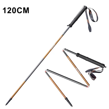 

2pcs Walking Stick Ultra-light Foldable Quick Lock Trekking Poles Aluminum Alloy Hiking Stick B2Cshop