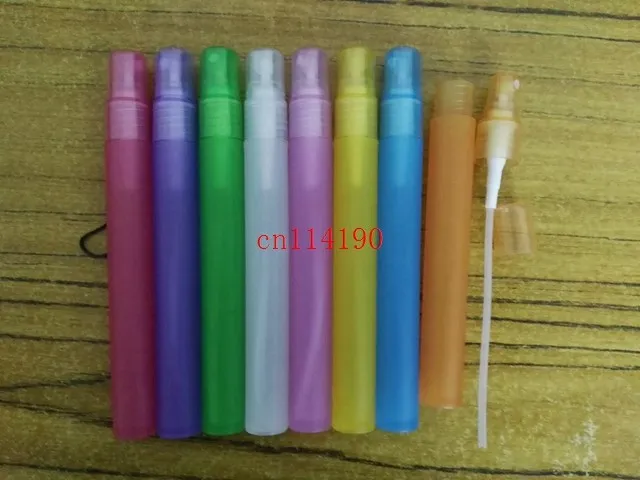 

500pcs/lot DHL Fedex Free Shipping 15ML Plastic spray perfume bottle Small promotion Sample perfume atomizer