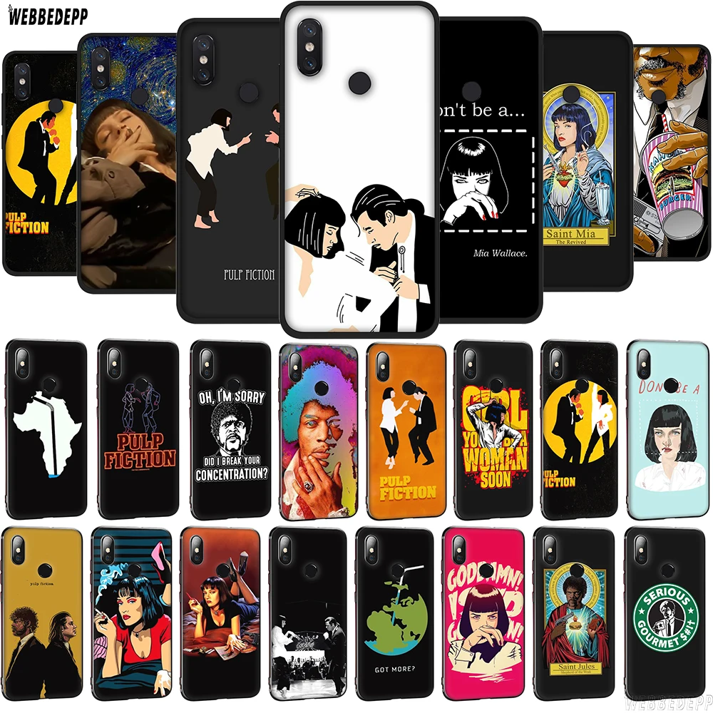 

WEBBEDEPP Pulp fiction TPU Cover for Xiaomi Mi 6 8 9 SE A1 A2 Lite Mix 2s Max 3 for POCOPHONE F1 Soft Case