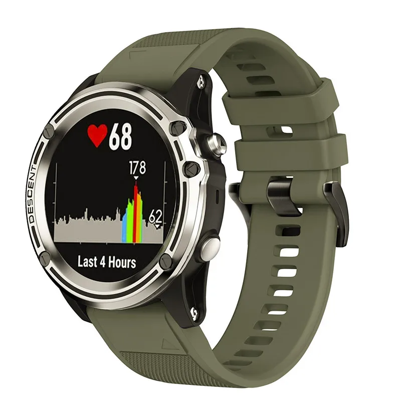 26 мм Quick Release Easy Fit силиконовый сменный ремешок для часов Garmin Fenix 5X/Fenix 5X Plus/Fenix 3 HR/Fenix 3/Tactix Bravo