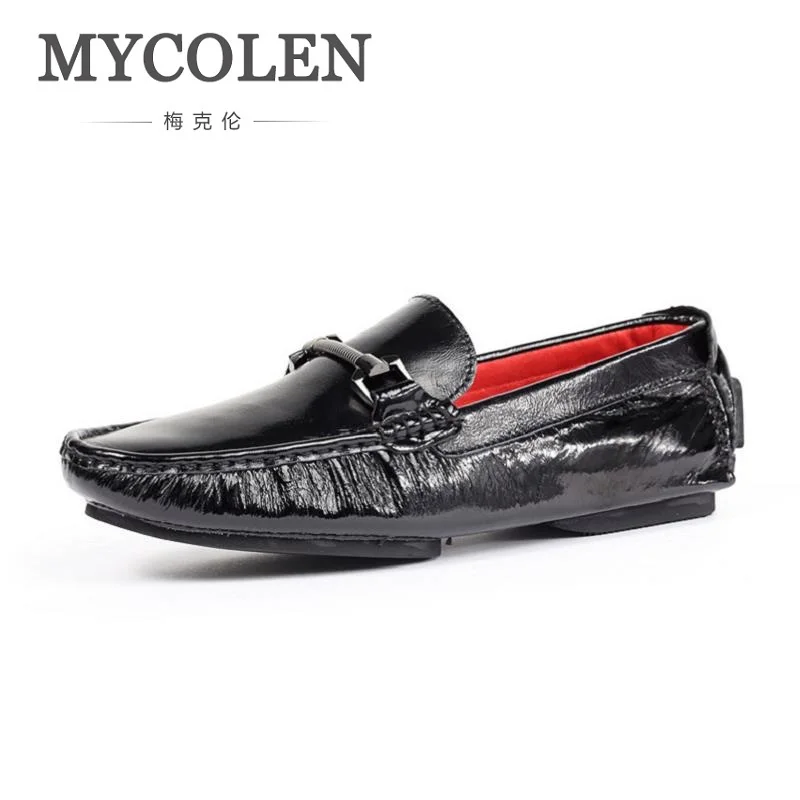 MYCOLEN Luxury Brand 2018 Spring Mens Shoes Casual Black Flat Casual Shoes Men Slip-On Men Loafers Moccasins High Quality MYCOLEN Luxury Brand 2018 Spring Mens Shoes Casual Black Flat Casual Shoes Men Slip-On Men Loafers Moccasins High Quality