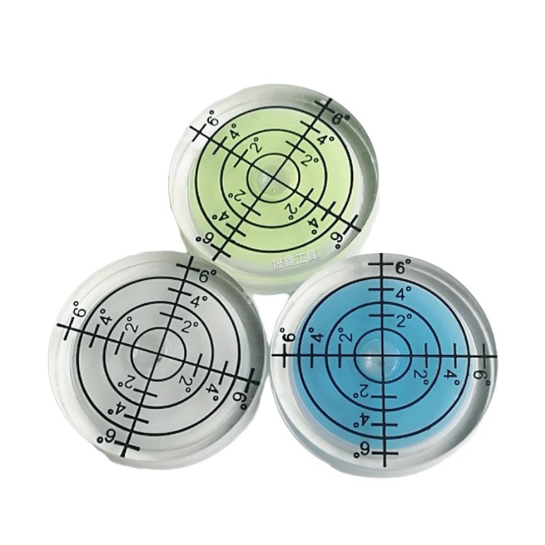 1pcs 32 7MM White Green Blue Color Bull seye Bubble level Round Level Bubble Accessories for