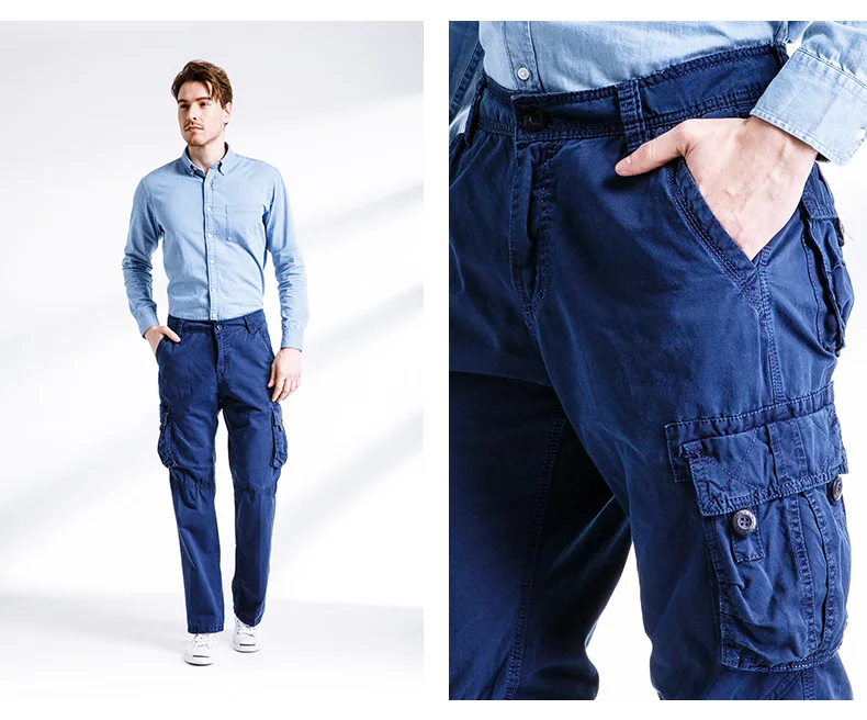 Новый Woodvoice бренд Для мужчин брюки Повседневное мода Slim Fit Грузовой Пант Мужской Одежда высшего качества брюки Твердые Тонкий дышащий