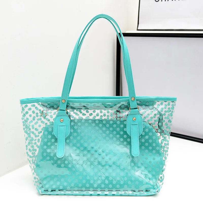 Blascher-Pinky-color-Master-Bag-Wave-Pattern-Waterproof-Transparent-Single-Shoulder-Bag-Large-Capacity-Female-Bag (2)