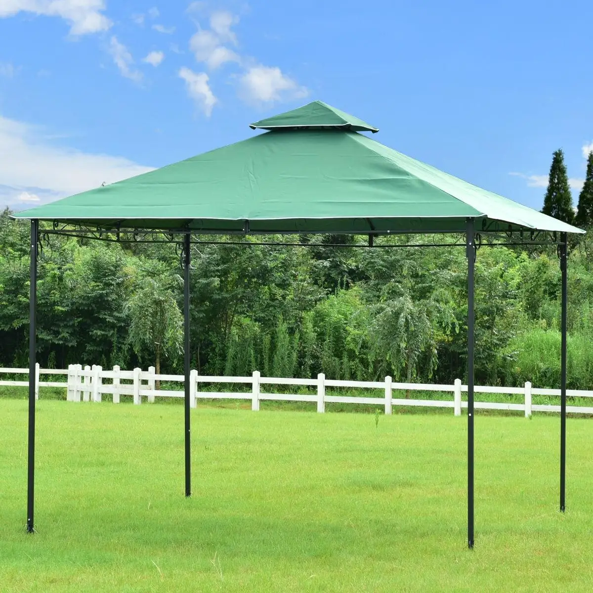 

Goplus 2 -Tier 10' X10' Gazebo Canopy Shelter Patio Wedding Party Tent Modern Outdoor Garden Awning OP3181