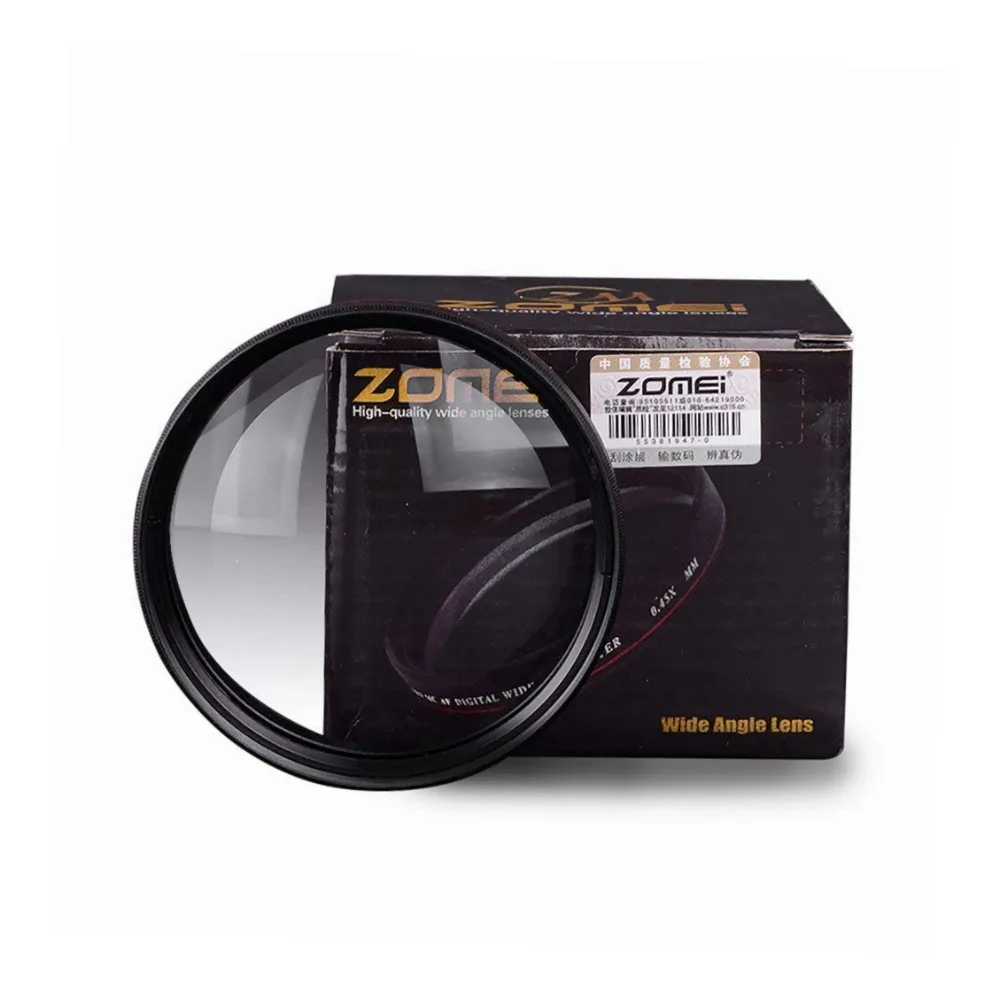 

ZOMEI Ultra-thin 0.45X Wide Converter Wide Angle Multi-Coated Optical Glass Filter 58mm 67mm 72mm 77mm Wide Angle Filter Lens