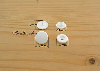 

snap fastener KAM Resin Plastic Snap Buttons copper 12 mm 100 sets white AT1F