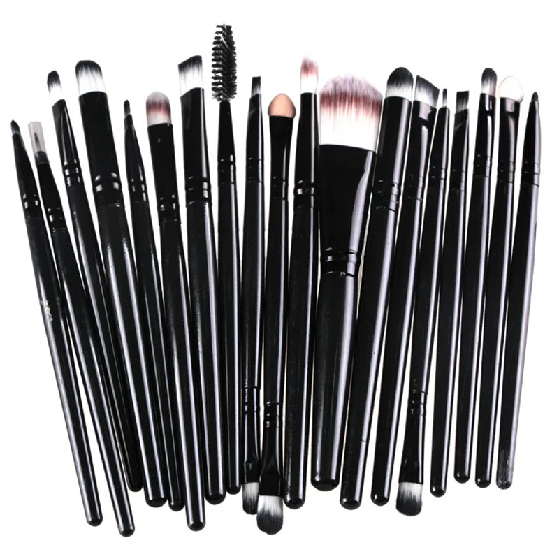 16 color Professional 20 pcs Makeup Brush Set tools Make-up Toiletry Kit Wool Brand Make Up Brush Set pincel maleta de maquiagem