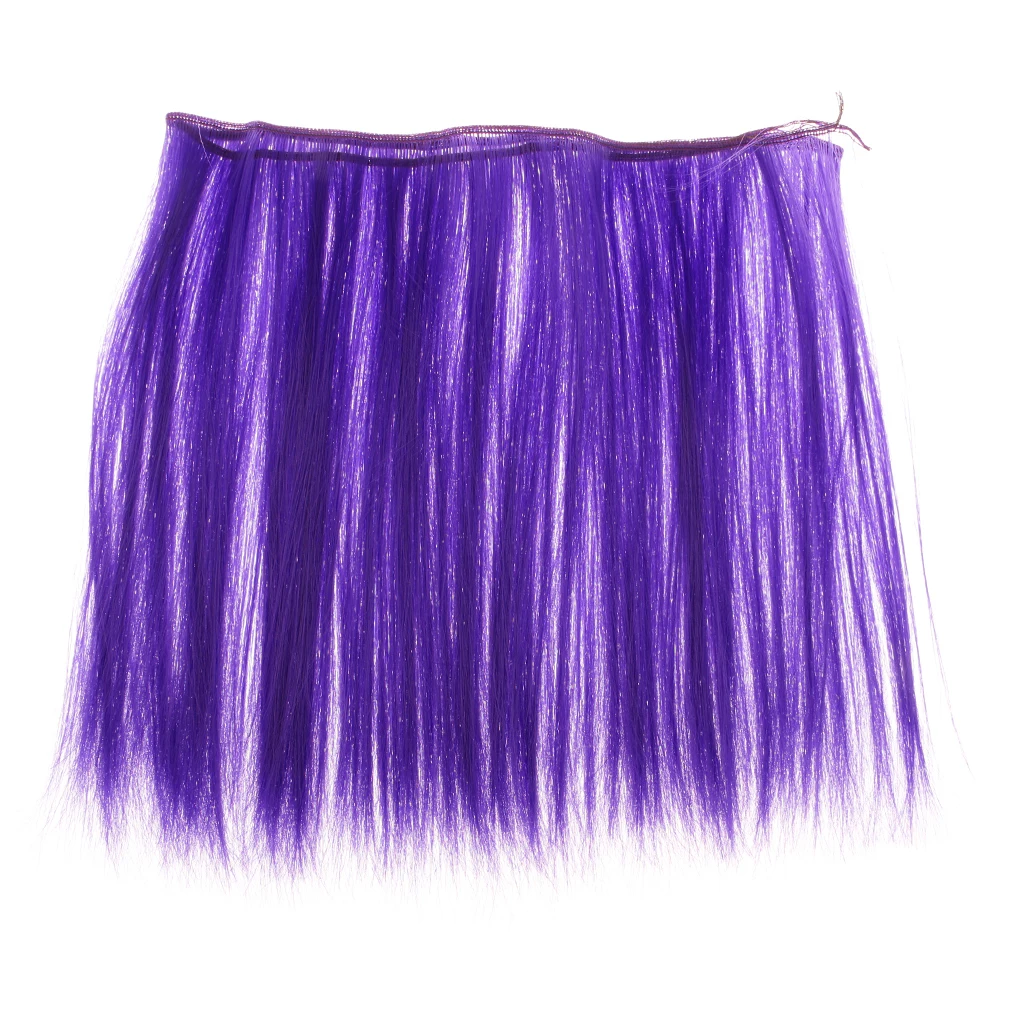 BJD Doll DIY Hair Bulk Wigs For Doll Hairpiece Making Supplies Purple