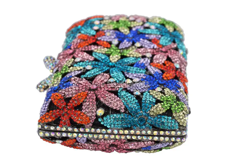 LaiSC разноцветная Роскошная Свадебная сумка, вечерние садовые сумочки, кошелек с бриллиантами, вечерняя сумочка-клатч с кристаллами, Женская Блестящая сумка SC291