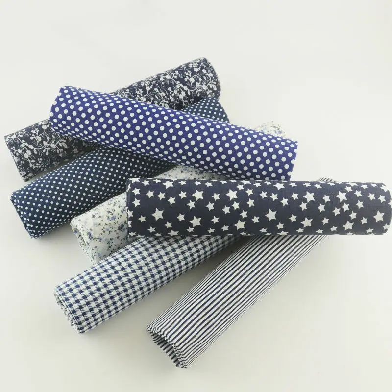 7 Pieces Simple and Plain Color Series Soft 100% Cotton Fabric Fat Quarters Kinds Design Quilting Cloth Scrapbooking Sets Sewing|cloth