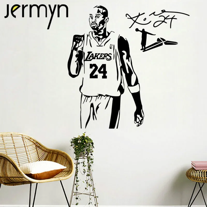 Jermyn Mvp号24コービー ブライアントポスターlalレイカーズステッカー壁紙nbaバスケットボール壁ステッカー壁画装飾のためのリビングルーム Decoration For Living Room Sticker Wallpaperkobe Bryant Poster Aliexpress