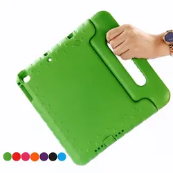 Étui pour tablette iPad Air/Air 2/2017/2018, 9,7 pouces, avec poignée, résistant aux chocs, support à main pour enfants, couverture complète du corps en EVA, 