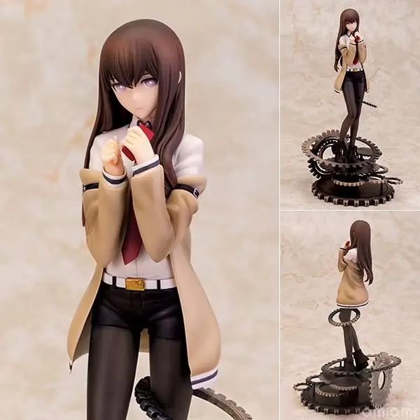 Anime 28CM Steins Gate Makise Kurisu Laboratory Member PVC Figure Collectible Model Toy Gift