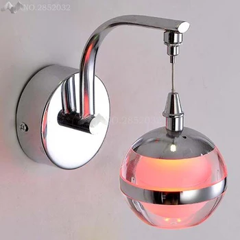 

LFH Modern 5W led Wall Light Bathroom Light High Quality Aluminum Case Acrylic Crystal Wall Lamp Bedroom Living Room House