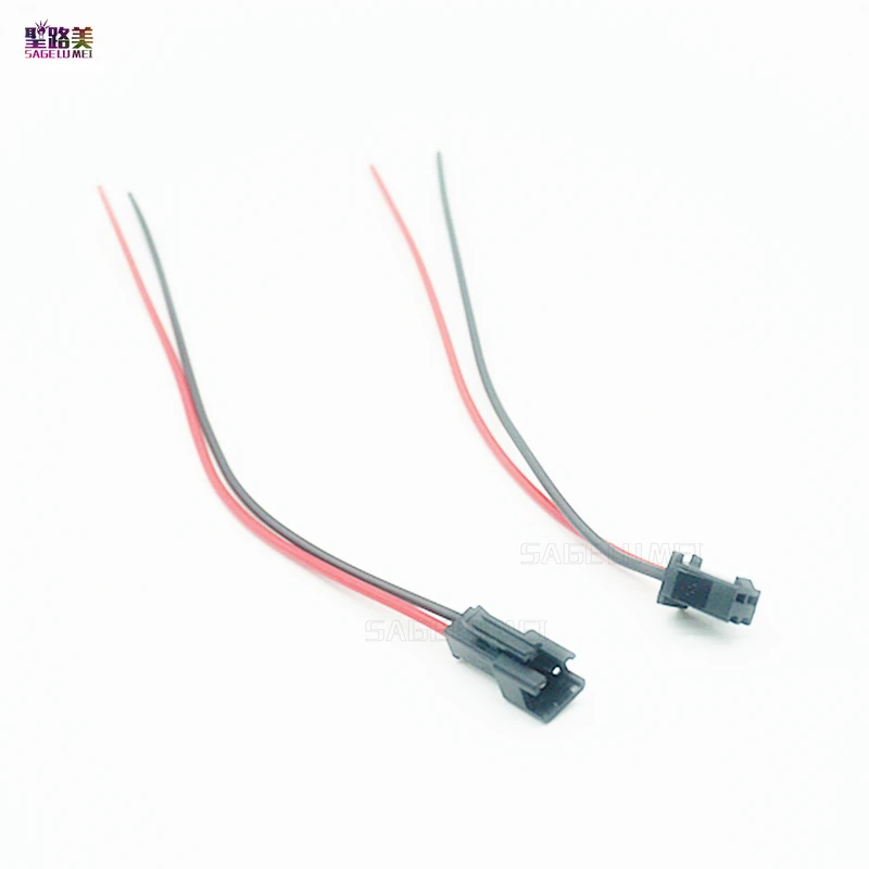  2pin 3pin 4pin 5pin led connector Male/female JST SM 2 3 4 5 Pin Plug Connector Wire cable for led  - 32801353259
