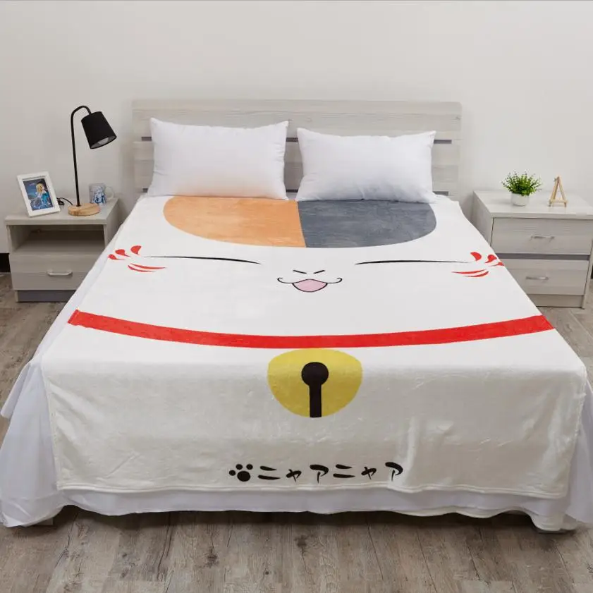 New Anime Cartoon Natsume Yuujinchou Madara Warm Flano Flannel Blanket