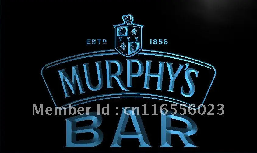 LA487 бар Мерфи's Ale Beer светодиодный неоновый светильник Знак Домашний Декор