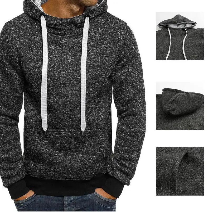 Covrlge Spring Hip Hop Streetwear Pullover Sweatshirt Men Hoodies Harajuku Solid Hoodie Men Casual Tracksuit Masculino MWW153