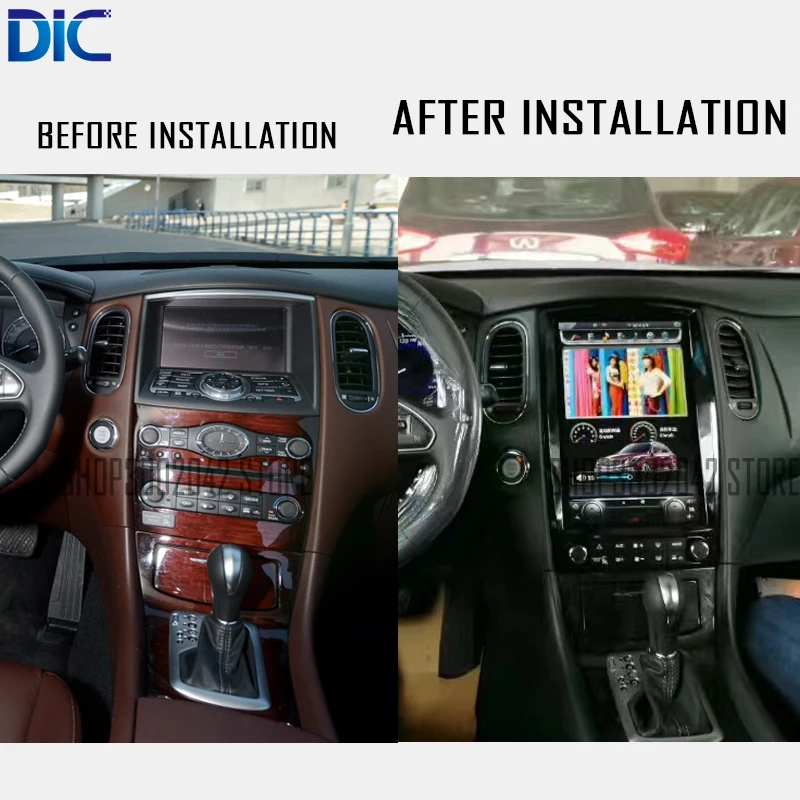 

DLC Android system vertical screen gps player multifimeda steering wheel video navigation For Infiniti QX50