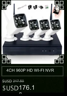4CH комплект видеонаблюдения DVR HDMI 1200TVL ИК всепогодный Открытый HD Аналоговые камеры видеонаблюдения дома Системы