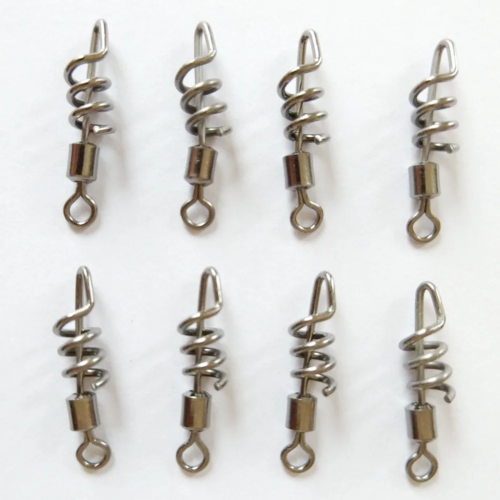 20 pcs Carp Fishing Corkscrew swivel quick change swivels carp fishing
