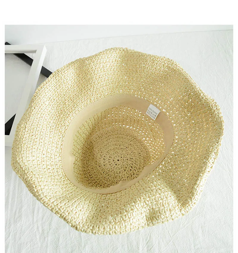 Летняя соломенная шляпа от солнца, шляпы, ручная работа, Женская кепка, Пляжная, большой край, шляпа, повседневная, Glris, кепка, летние шапки для рыбака для женщин, A32