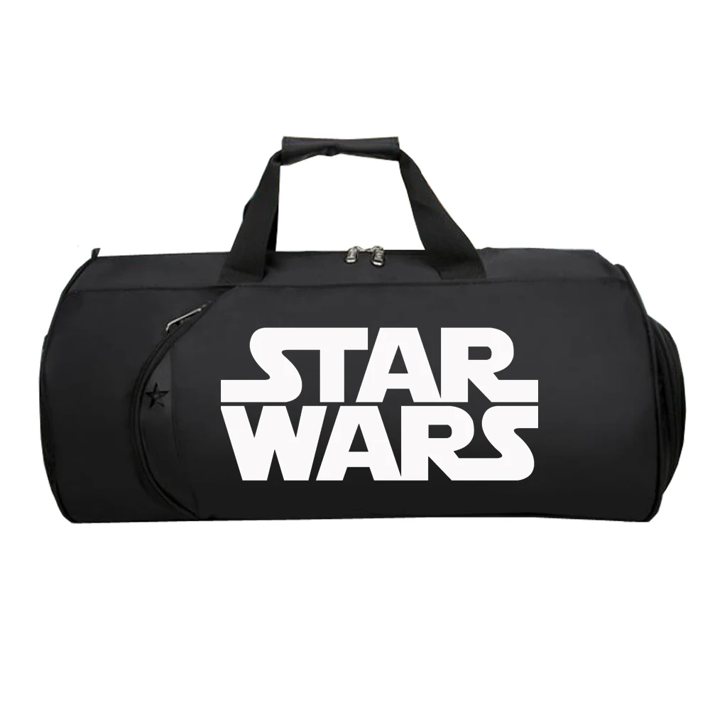 

Men Travel Bag Large Capacity Travel Luggage Bag Travel Duffle Shoe Pocket Overnight Weekend Bags Handbag for Movie Star Wars