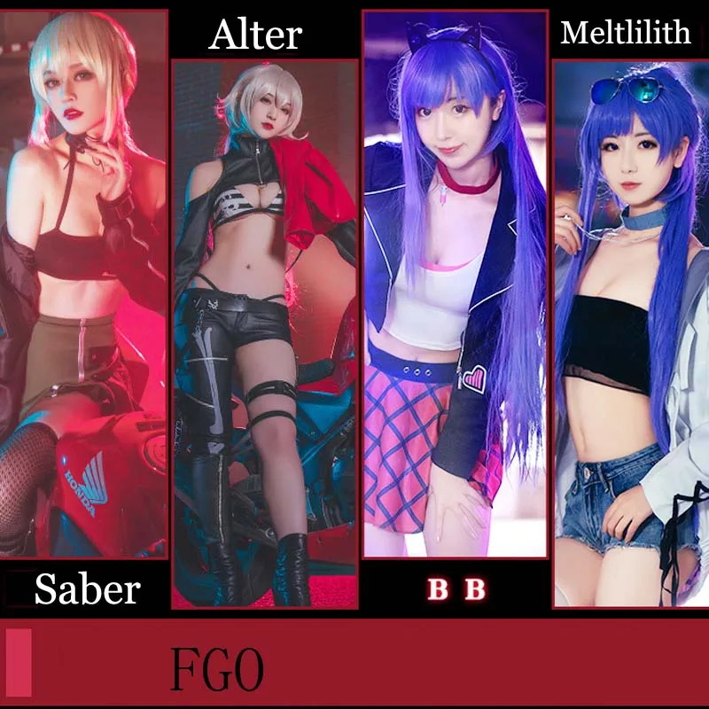 

FGO Fate/Grand Order Moon Cancer Girlfriend Jeanne d'Arc Black Saber Lilith BB Ishtar Ereshkigal Alter Cosplay Costume