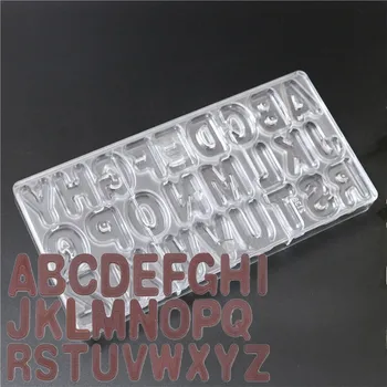 

1PC Letters Hard Polycarbonate(PC) Chocolate Mould PC Candy Pasta Tool Injection PC Cake Mold