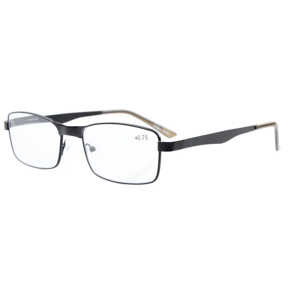 R15016 очки для чтения Eyekepper прямоугольная пружинная петля металлические очки для чтения и солнцезащитные очки для чтения+ 0,50-+ 4,00